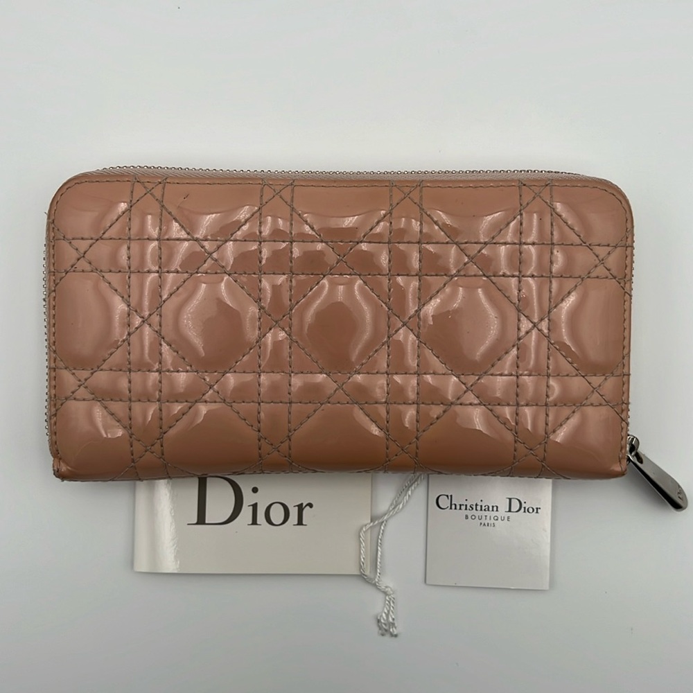 ❌SOLD❌ Lady Dior Cannage Zip Wallet